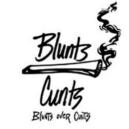 BLUNTS CUNTS BLUNTS OVER CUNTS logo