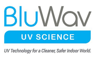 BLUWAV UV SCIENCE, UV TECHNOLOGY FOR A CLEANER, SAFER INDOOR WORLD. logo