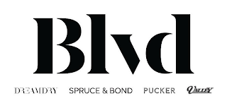 BLVD DREAMDRY SPRUCE&BOND PUCKER VALLEY logo
