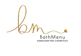 BM BATH MENU HANDCRAFTED COSMETICS logo