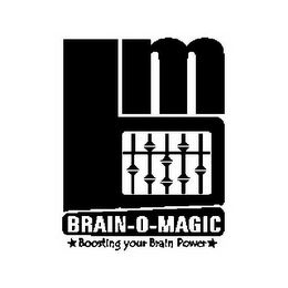 BM BRAIN-O-MAGIC BOOSTING YOUR BRAIN POWER logo