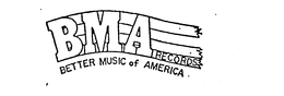 BMA RECORDS/BETTER MUSIC OF AMERICA logo