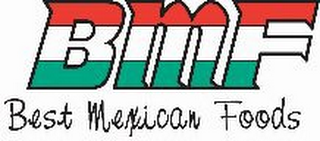 BMF BEST MEXICAN FOODS logo