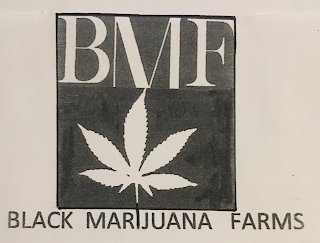 BMF BLACK MARIJUANA FARMS logo
