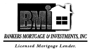 BMI BANKERS MORTGAGE & INVESTMENT, INC LICENSED MORTGAGE LENDER. logo
