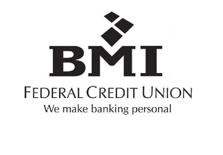 BMI FEDERAL CREDIT UNION WE MAKE BANKINGPERSONAL logo