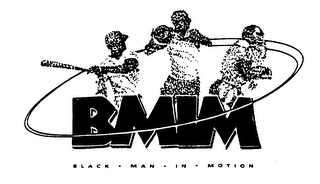 BMIM BLACK MAN IN MOTION logo