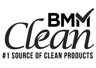 BMM CLEAN #1 SOURCE OF CLEAN PRODUCTS logo