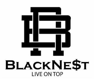 BN BLACKNE$T LIVE ON TOP logo