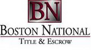BN BOSTON NATIONAL TITLE & ESCROW logo