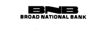 BNB BROAD NATIONAL BANK logo