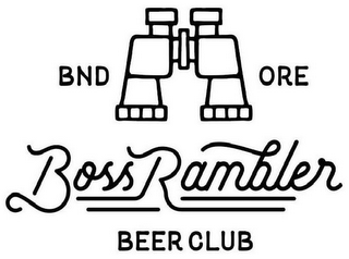 BND ORE BOSS RAMBLER BEER CLUB logo