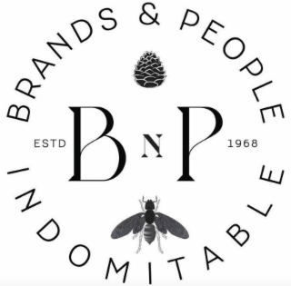 BNP BRANDS & PEOPLE INDOMITABLE ESTD 1968 logo
