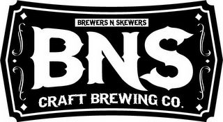 BNS BREWERS N SKEWERS CRAFT BREWING CO. logo