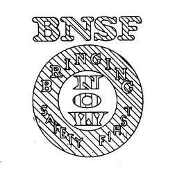 BNSF BRINGING NOW SAFETY FIRST logo