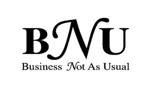 BNU BUSINESS NOT AS USUAL logo