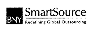 BNY SMARTSOURCE REDEFINING GLOBAL OUTSOURCING logo