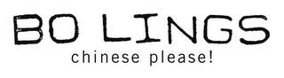 BO LINGS CHINESE PLEASE! logo