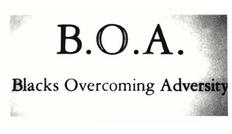 B.O.A. BLACKS OVERCOMING ADVERSITY logo
