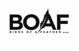 BOAF BIRDS OF A FEATHER EST. 2015 logo