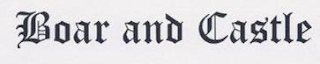 BOAR AND CASTLE logo