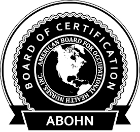BOARD OF CERTIFICATION AMERICAN BOARD FOR OCCUPATIONAL HEALTH NURSES, INC. ABOHN logo