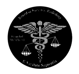 BOARD OF FORENSIC RADIOLOGY FOUNDED MCMXCVI E VERITATE SAPIENTIA logo