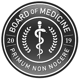 BOARD OF MEDICINE 2019 PRIMUM NON NOCERE logo