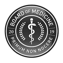 BOARD OF MEDICINE PRIMUM NON NOCERE 2019 logo