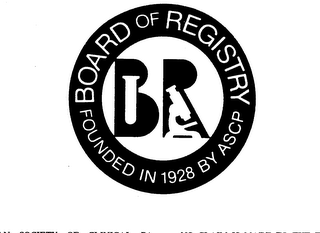 BOARD OF REGISTRY BR FOUNDED IN 1928 BYASCP logo