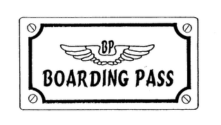 BOARDING PASS BP logo