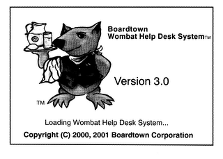 BOARDTOWN WOMBAT HELP DESK SYSTEM VERSION 3.0 logo