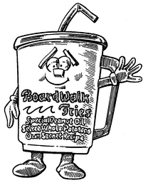 BOARDWALK FRIES SPECIAL PEANUT OIL SELECT WHOLE POTATOES OUR SECRET RECIPE logo