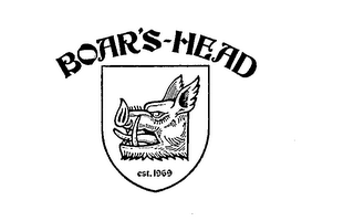 BOAR'S-HEAD EST. 1969 logo