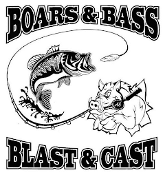 BOARS&BASS AE BLAST&CAST logo
