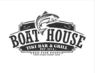 BOAT HOUSE TIKI BAR & GRILL EST. 2014 RED FISH POINT CAPE CORAL YACHT CLUB