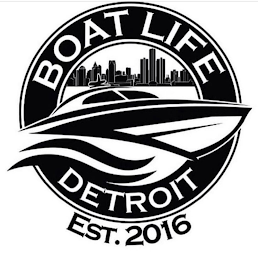 BOAT LIFE DETROIT EST. 2016 logo