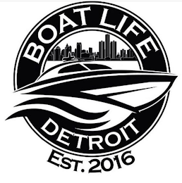 BOAT LIFE DETROIT EST. 2016 logo