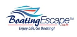 BOATING ESCAPE.COM ENJOY LIFE, GO BOATING! logo