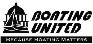 BOATING UNITED BECAUSE BOATING MATTERS logo