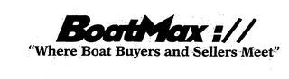 BOATMAX :// "WHERE BOAT BUYERS AND SELLERS MEET" logo