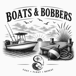 BOATS & BOBBERS CAST · FLOAT · REPEAT logo