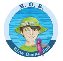 B.O.B. BLUE OCEAN BOB logo