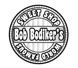 BOB BODIKER'S WORLD FAMOUS SWEET SHOP logo