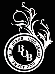B.O.B JEANS B.O.B  B.O.B. JEANS BOB logo