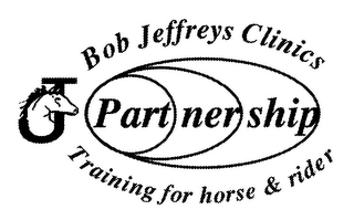 BOB JEFFREYS CLINICS J PARTNERSHIP TRAINING FOR HORSE & RIDER logo