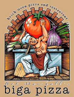 BOB MARSHALL'S BIGA PIZZA BRICK OVEN PIZZA AND RESTAURANT logo