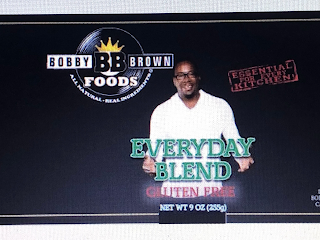 BOBBY BB BROWN FOODS ALL NATURAL REAL INGREDIENTS EVERYDAY BLEND GLUTEN FREE NET WT 9 OZ (255G) ESSENTIAL FOR EVERY KITCHEN logo