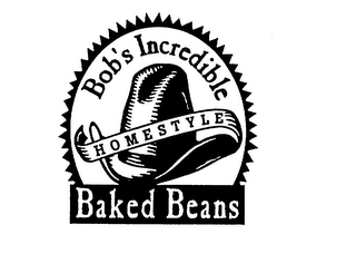 BOB'S INCREDIBLE HOMESTYLE BAKED BEANS logo