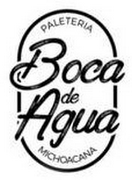 BOCA DE AGUA PALETERIA MICHOACANA logo